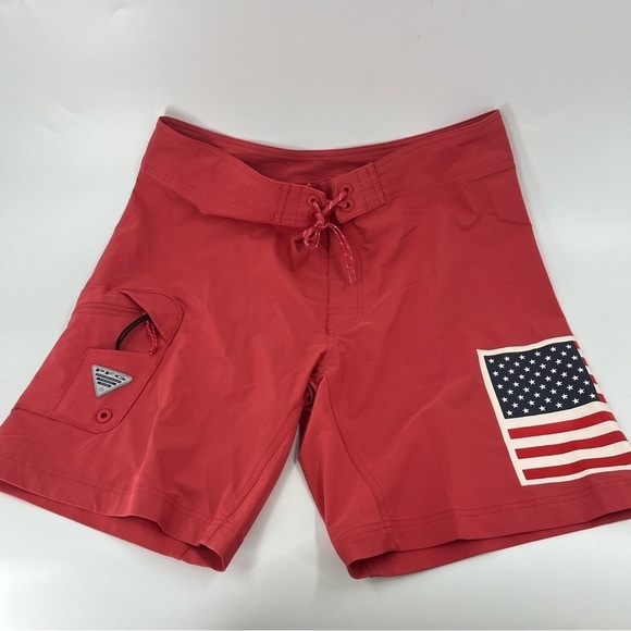 Columbia PFG American Flag Swim Suit ( board shorts) - Picture 1 of 8